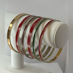 Enameled Bangle Set of 6